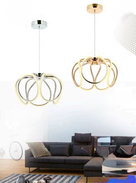 MODERN AVİZE 5Lİ GOLD LED SARKIT AVİZE 