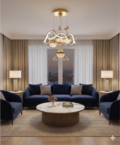 MODERN ALYANS 4TOPLU 3 RENGLİ AVİZE 