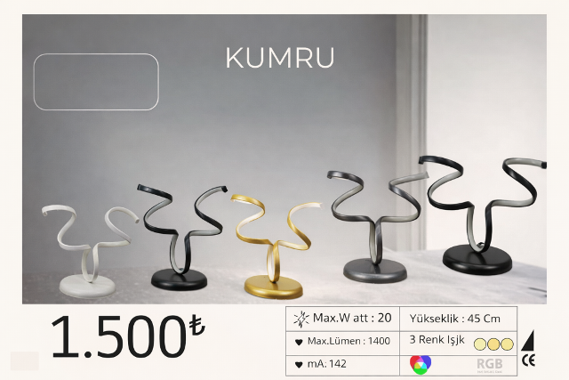 KUMRU LED MASA LAMBASI