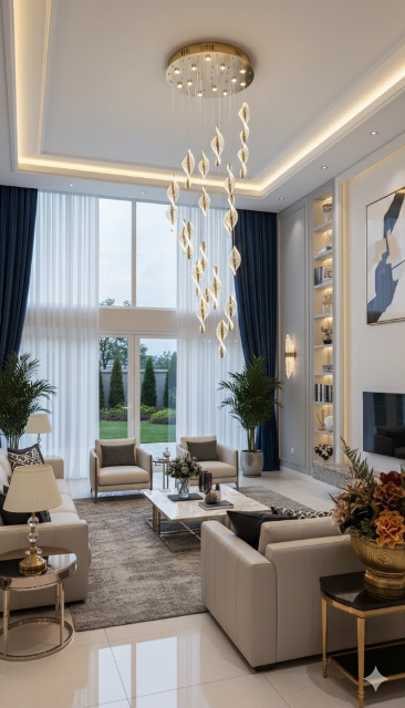 MODERN GOLD YUVARLAK SARKIT LED AVİZE 