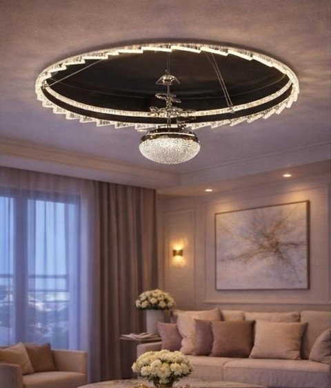 MODERN ÇEMBERLİ TEK TOPLU LED AVİZE