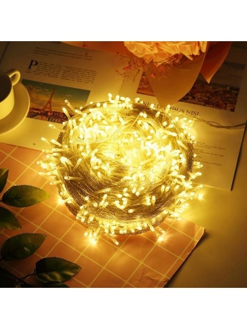 E-Led Ip LED Işık Animasyonlu 10METRE 100LED 'li sarı Renk 220V Fişli Peri LED Işık