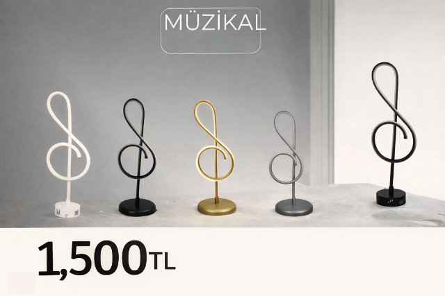 MÜZİKAL LED DEKORATİF MASA LAMBASI