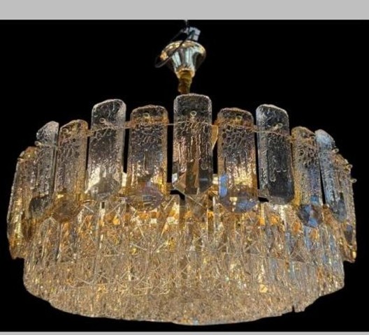 Katmanlı Kristal Avize (Yuvarlak Form)