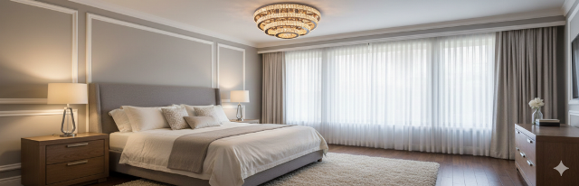 MODERN KRİSTAL TAŞLI LED AVİZE 