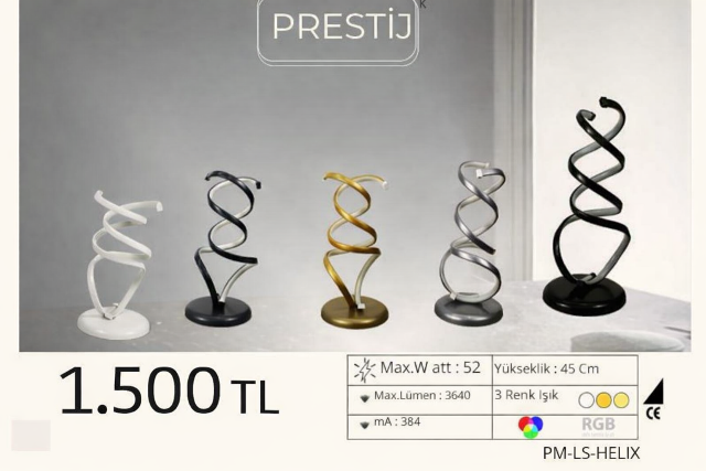 PRESTİJ Helix LED Masa Lambası